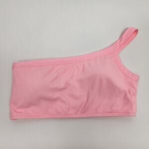 L*Space Axel Bikini Top in Pink One Shoulder Size Medium NWT